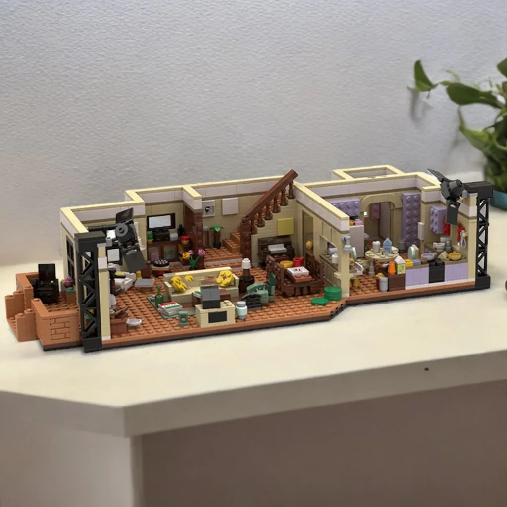 

1402pcs MOC Kinges of Queenss Doug and Carrie's Home (10292 Alternate) TV Series Residence DIY Model Building Blocks Gift