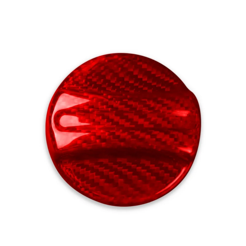 Real Carbon Fiber Fuel Tank Cap Cover Trim Red For For BMW For F10 For F30 E46 For E60 F02 For F15 F32 For X1 X2 X3 For X4 For X