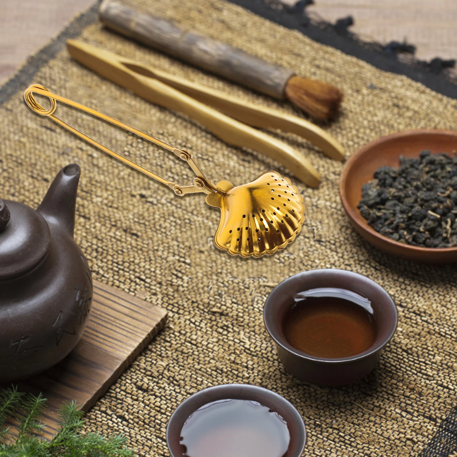 

Stainless Steel Tea Infuser Handle Easy Clean Cute Tea Ball Loose Leaf Steeper Filter Strainer for Travel Home