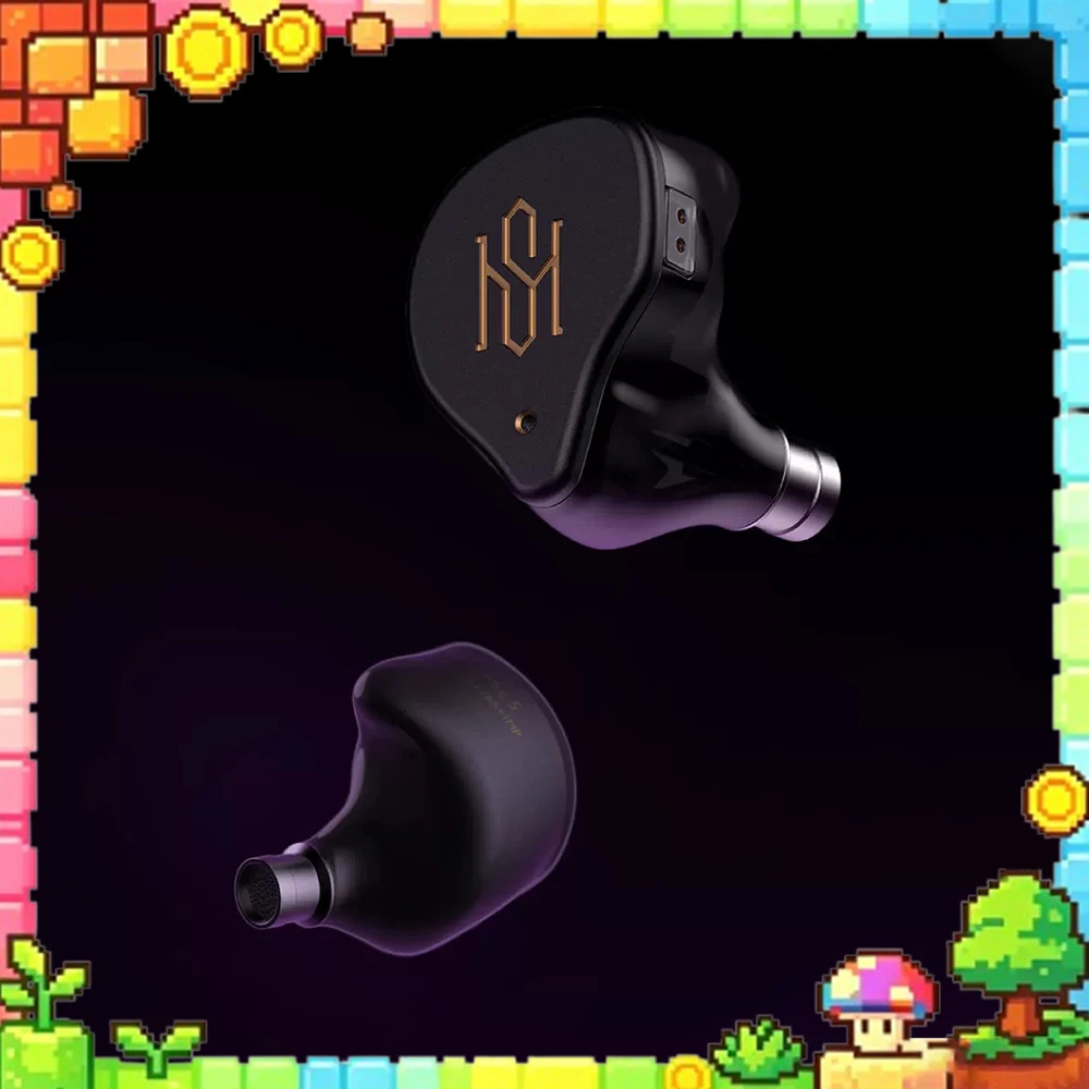SIMGOT SuperMix5 Wired Headset Composite Double Acting Iron Unit E-sports Headset Five Element Matrix Acoustic Architecture Gift