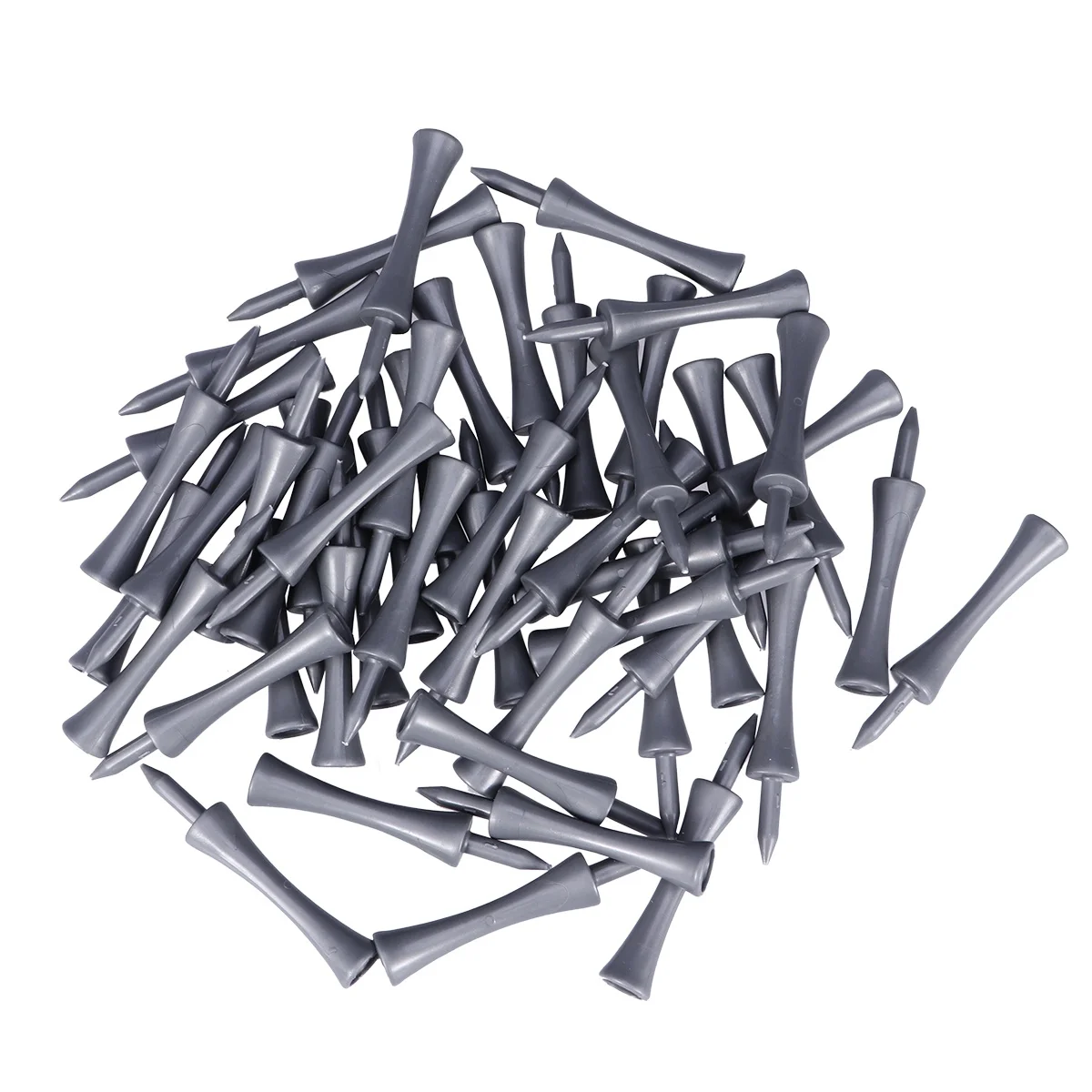 

50pcs Plastic Castle Tees Light For Golf Plastic Tee Tees 70Mm Golf 70Mm Tee Accessories