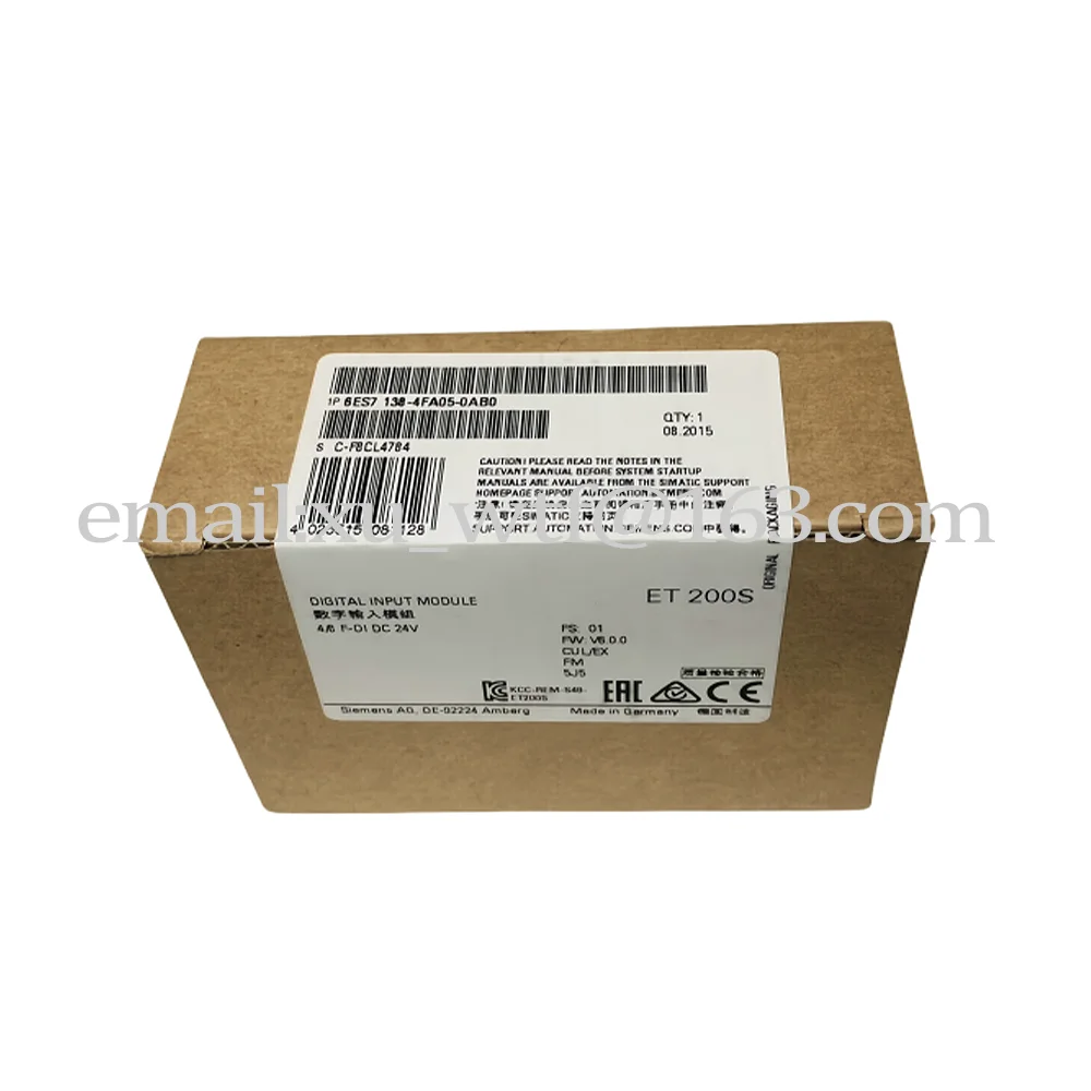 

Совершенно новый модуль цифрового ввода 6ES7138-4FA05-0AB0 6ES71384FA050AB0 Быстрая доставка