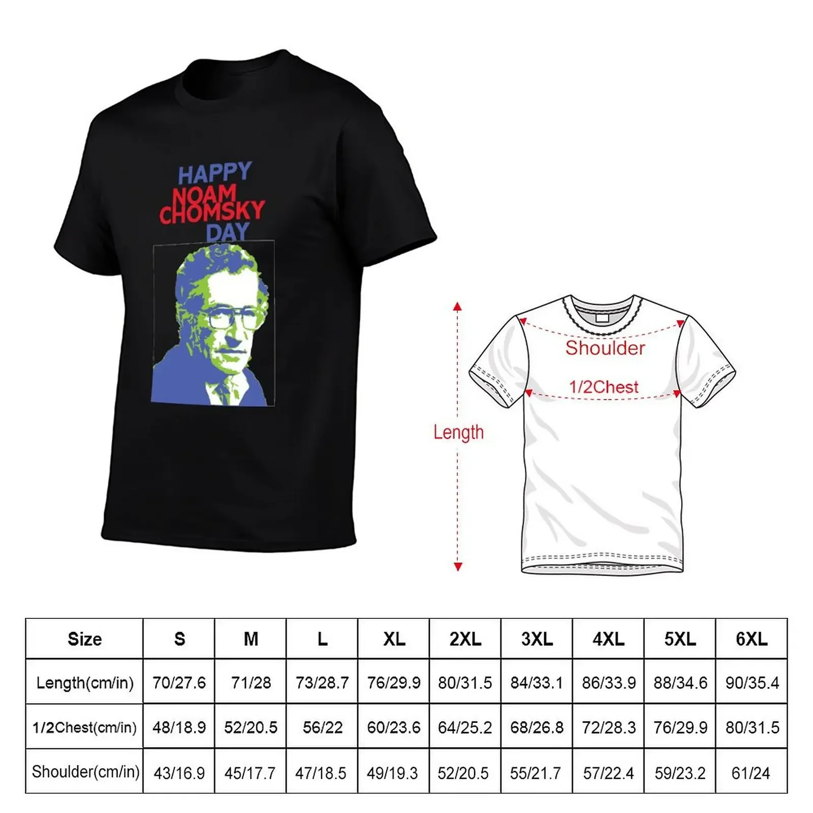 Happy Noam Chomsky Day T-Shirt oversized graphic tee sports fans for a boy mens t shirts casual stylish