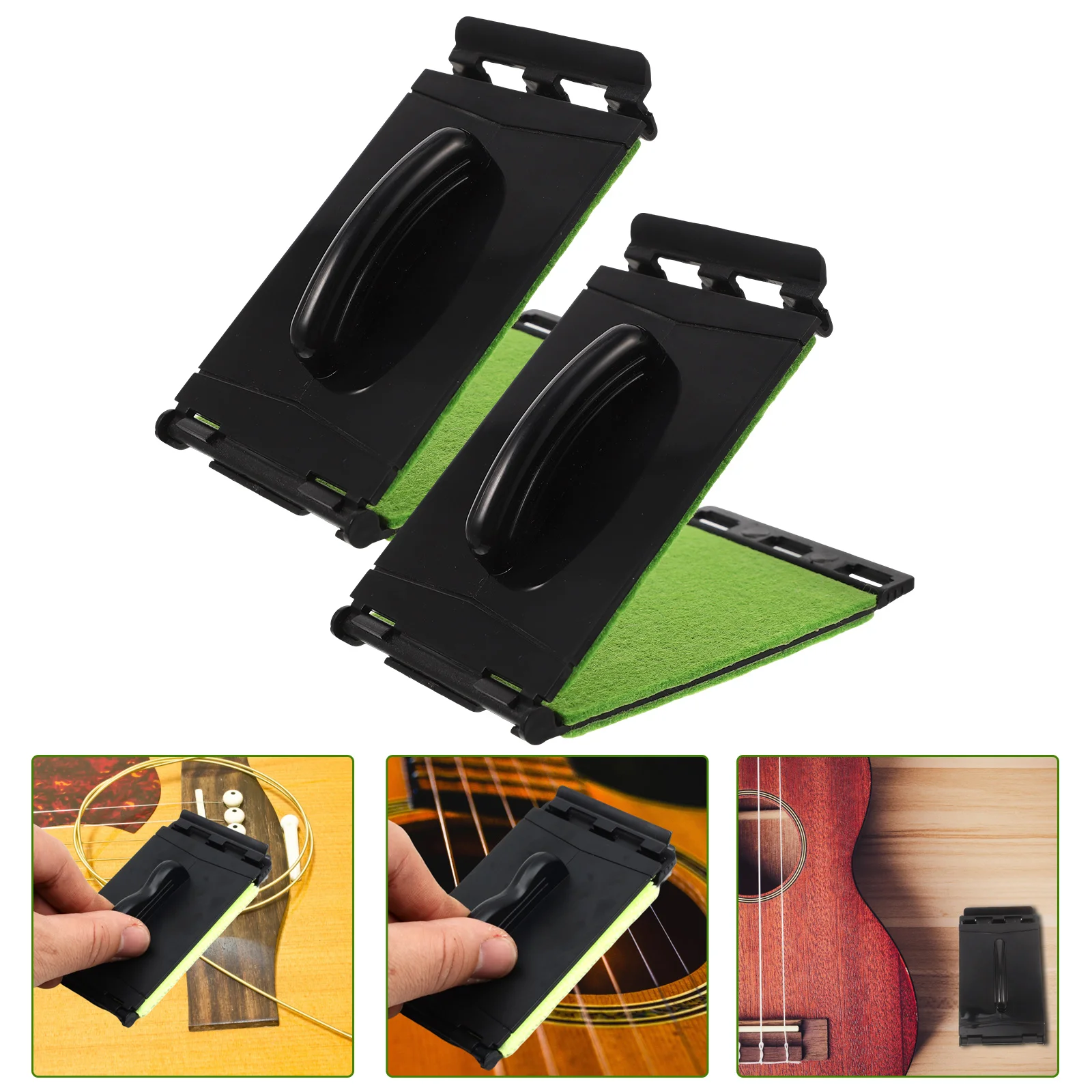 

2 Pcs String Cleaner Finger Board Guitar Fretboard Accessories Cleaning Scrubber Fingerboard Bass Plastic