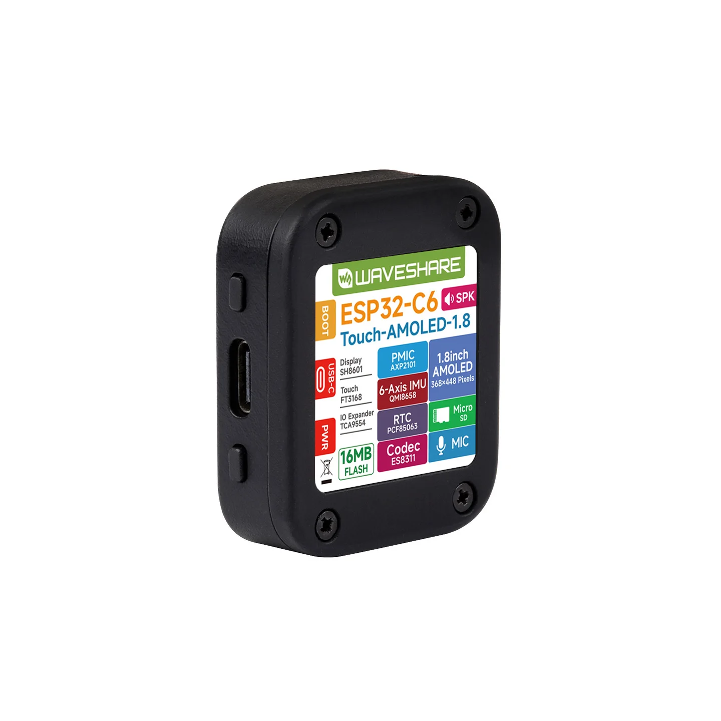 Buy ESP32-C6 2.06inch AMOLED Touch Watch Development Board, 410×502 Pixels, RISC-V 32-bit Processor, Supports WiFi 6 / Bluetooth 5 / Zigbee, ESP32 With Display - Without Battery Online In India at Buy ESP32-C6 2.06inch AMOLED Touch Watch Development Board, 410×502 Pixels, RISC-V 32-bit Processor, Supports WiFi 6 / Bluetooth 5 / Zigbee, ESP32 With Display - Without Battery Online In India at