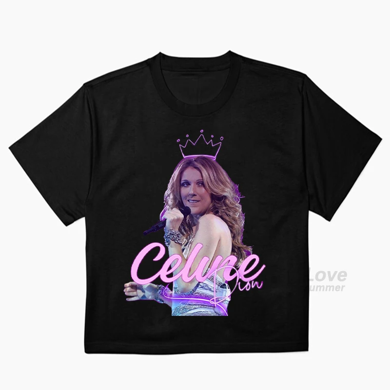 Celine Dion Paris 2026 Fan Tour Geschenk-T-Shirt für Männer, Frauen, Kinder, Mädchen, Jungen, Eltern-Kind-T-Shirt, Pop-Musik, Streetwear, Hip-Hop-T-Shirts – Detail 9