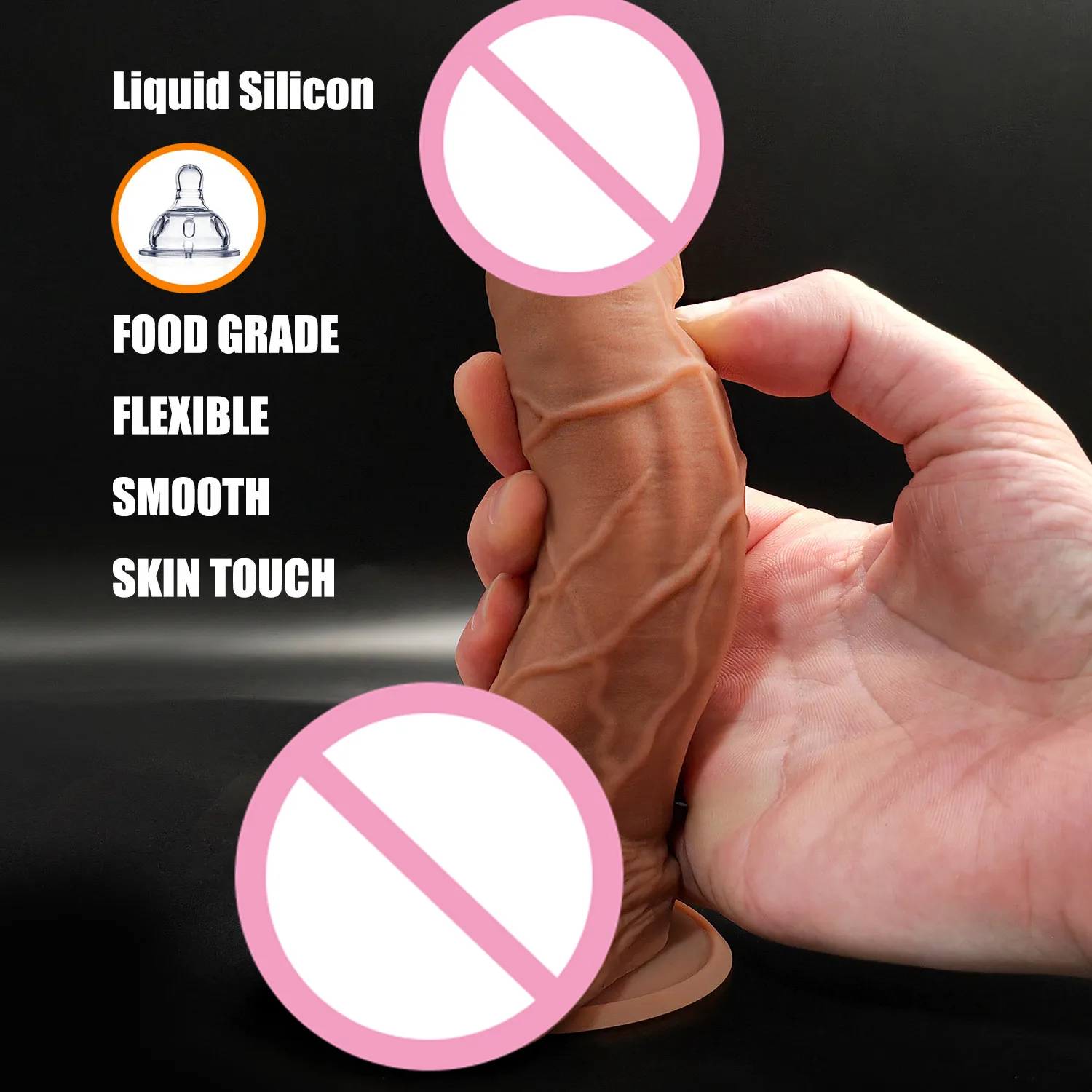 Premium 3xlr Connector Dildo 'S Voor Seksmachine Bijlagen G Spot Dildo Met Gebogen Schacht & Ballen Seksspeeltjes Voor Vrouwen En Koppels