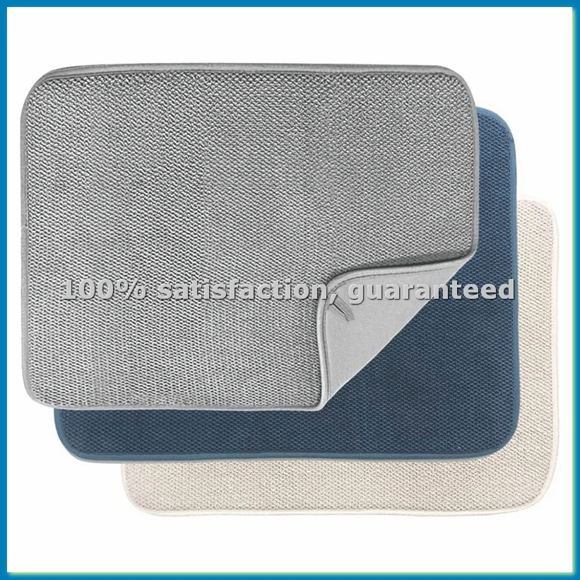 

Набор из 3 ковриков для сушки посуды, впитывающие коврики из микрофибры для кухонной столешницы, размер 20x15 дюймов, подкладка для сушки посуды - ABRM