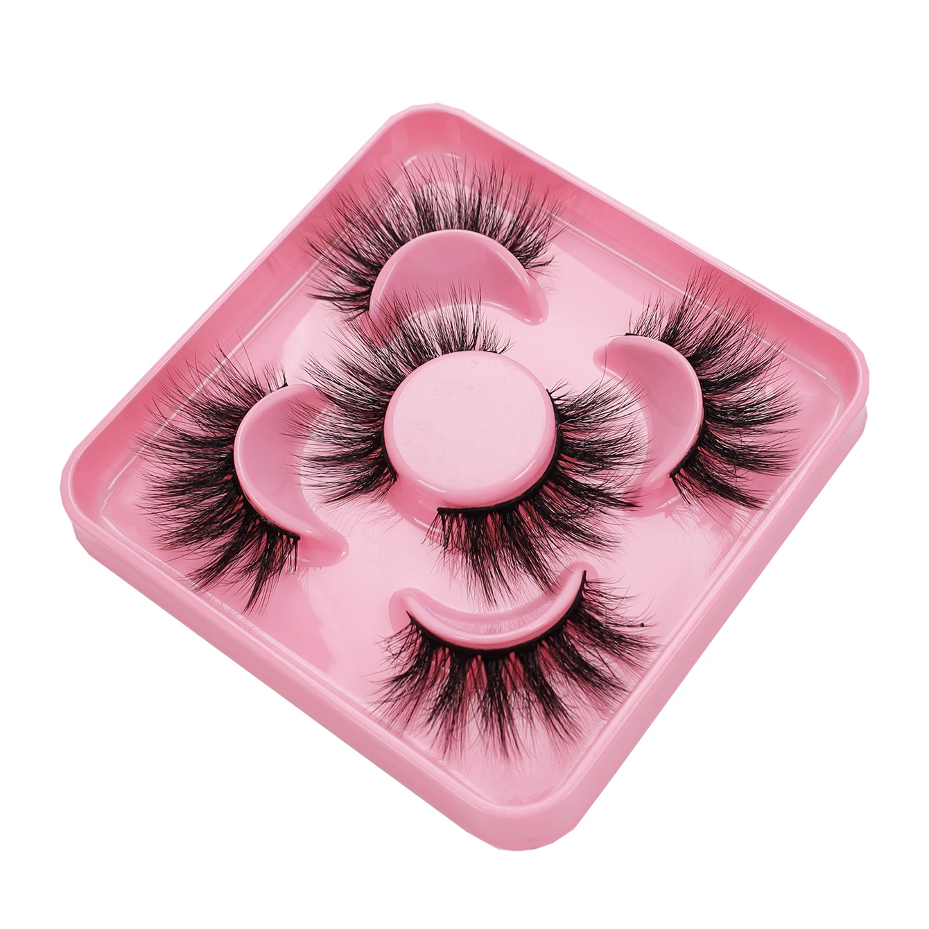 3 paia di soffici ciglia finte 8D con strisce completamente fini, ciglia scintillanti che evidenziano le più belle