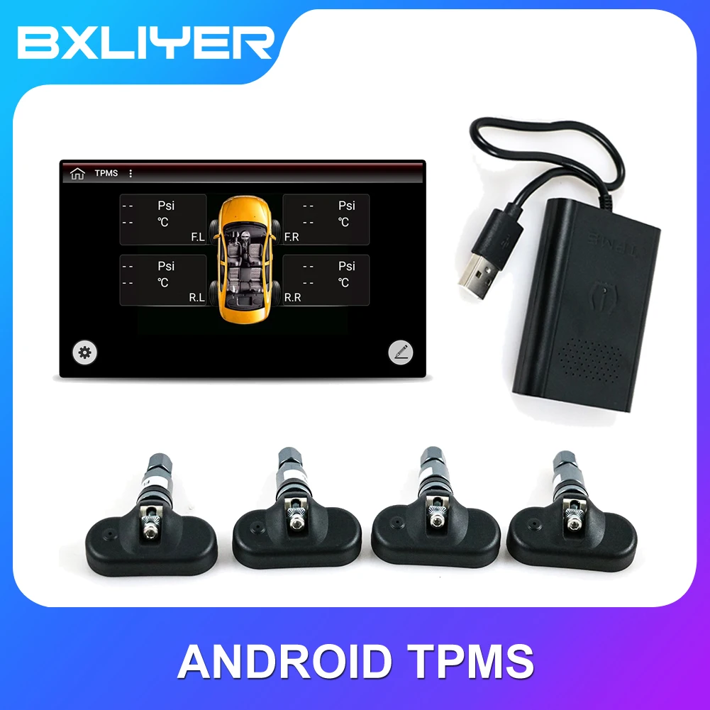 

Smart Car TPMS Tyre Pressure Monitoring System Solar Power Digital LCD Display Auto Security Alarm Systems Tyre Pressure