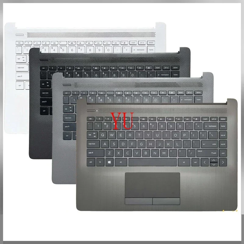 New Keyboard for HP 14-CM 14-CK 14q-cs TPN-I131 240 245 246 G7 Laptop Palmrest Upper Cover Replacement Keyboard Case L23241-001