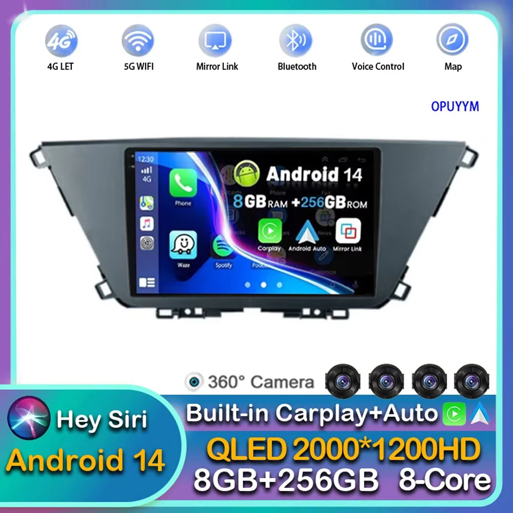 Android14 For Kia Carens KY 4 IV 2022 2023 RHD Multimedia Navigation Player Video Stereo WIFI+4G Head Unit wireless Carplay Auto