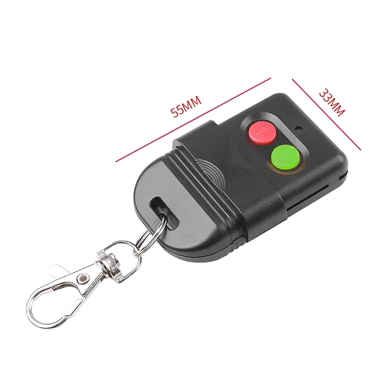 8 Dip Switch Smart Copy Remote Control Fixed Code 2 CH Duplicator For Gate Garage Door Opener Or Alarm System