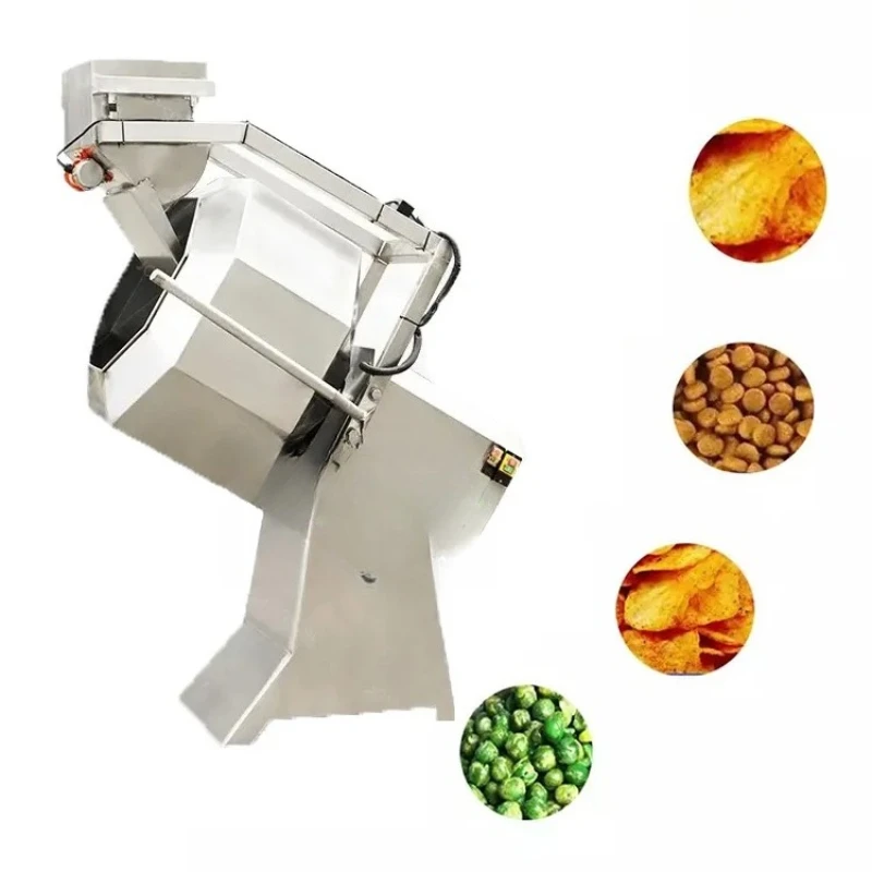 

Commercial drum potato chips fried food snack spice seasoning mixed star anise seasoning machine