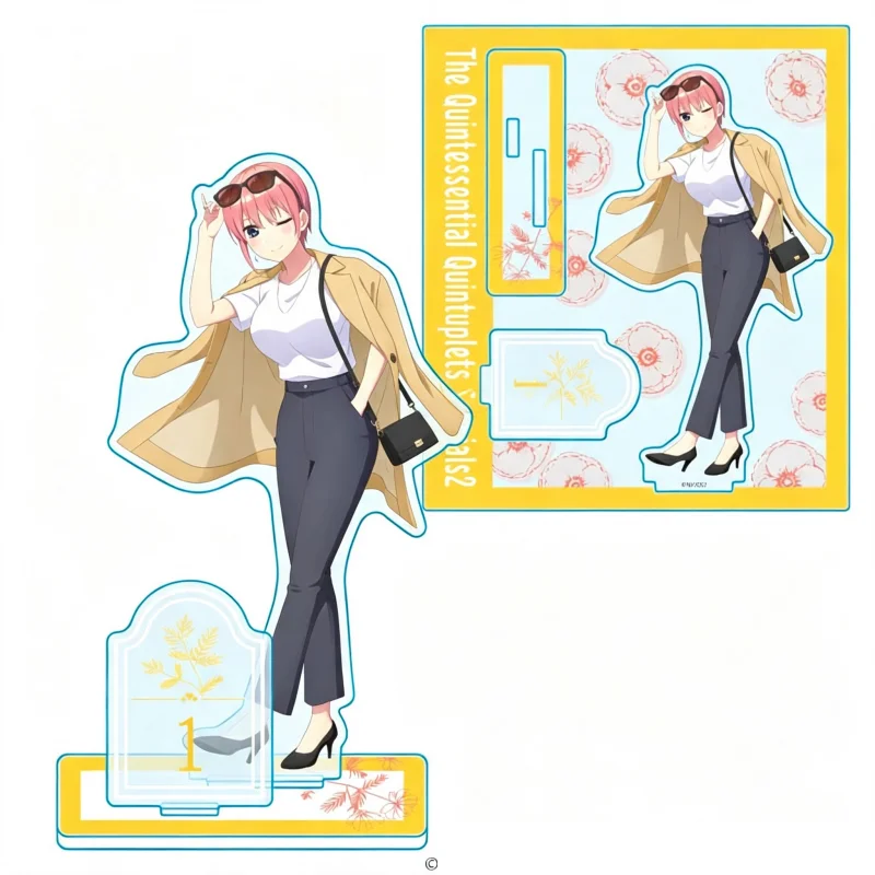 The Quintessential Quintuplets 15CM Classic Anime Scene Acrylic Stand Figure Tabletop Display Ornament Collection Keychain