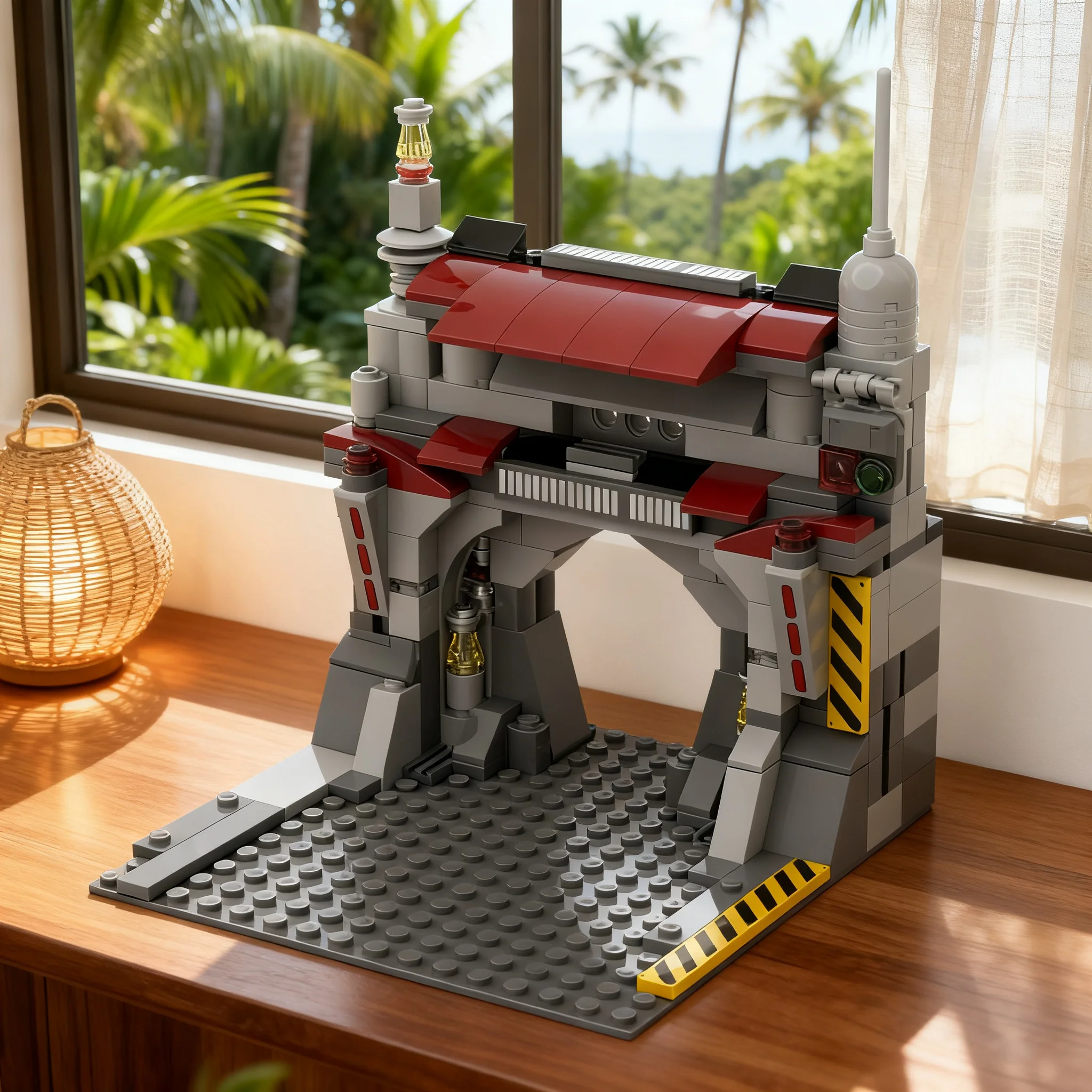 219pcs MOC Imperial Base Doorway Star Battle Model Building Blocks Construction Birthday Creative 3D Art Collection DIY Display