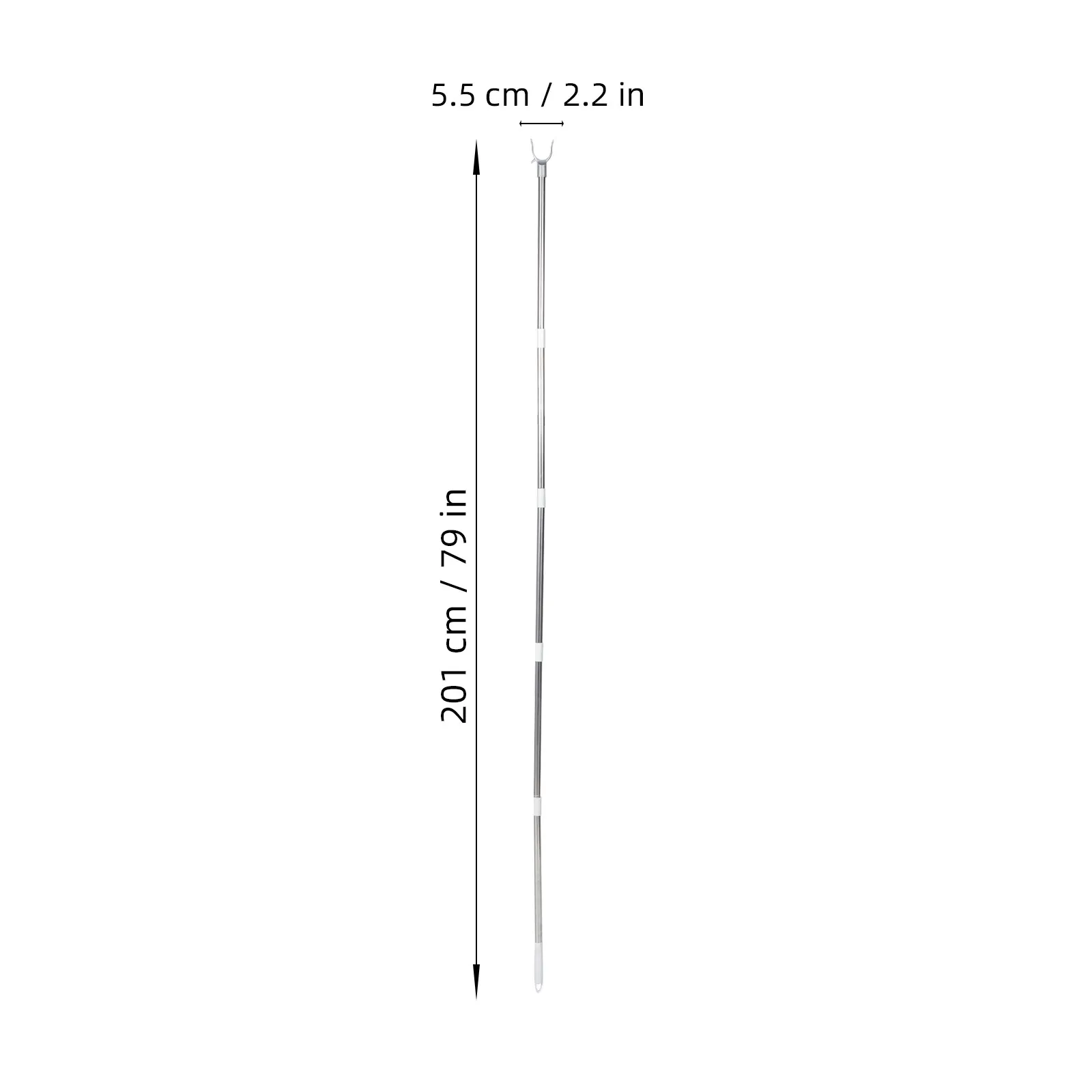 Clothesline Prop Retractable Clothing Pole Hanging Rod Washing Poles for Adjustable Reach