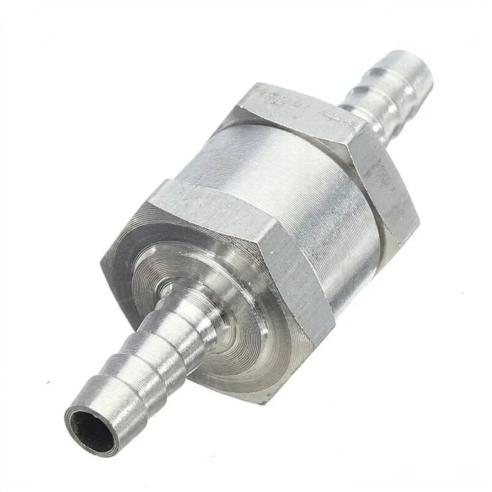 Universal One Way Fuel Check Valve Aluminum Alloy Non Return Valve For Automotive Diesel Water Pipe Flow Regulator