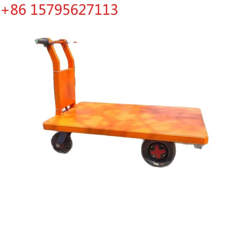 Electric flatbed truck folding trolley stall snack truck storage greenhouse three or four wheels truck