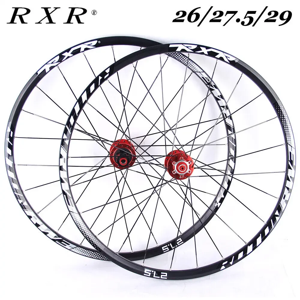 

RXR 26/27.5/29 Inch MTB Wheelset Quick Release/Thru Axle Mountain Bike Wheel Set for Disc Brake Bicycle Wheel Rim Bike Part