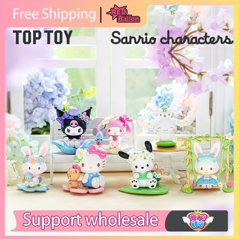 

Toptoy Sanrio слепая коробка, серия весенних цветов, загадочная коробка, милая модель Kawaii, кукла, любимое украшение для девочек, милый кулон, подарок