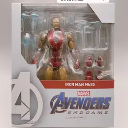 Iron Man Avengers Iron Man MK85 Ironman Action Figure Model Toys Joint Movable Doll Bookshelf Ornament Gift For Kids