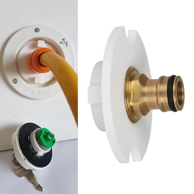 

1Pc RV Motorhome Campervan Water Tank Cap Filler Hose Connector Quick Fill For Fiamma Type RVs Caravan Parts Accessories