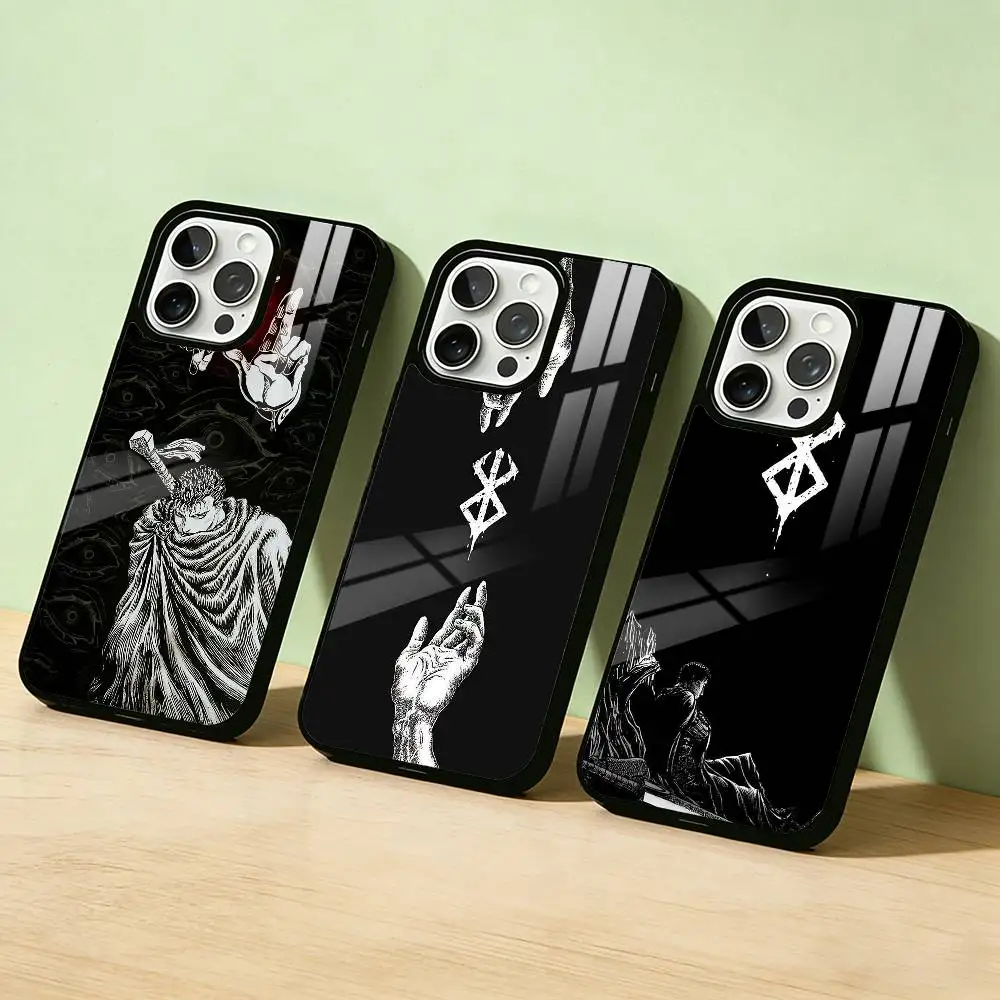 

AAA Anime Berserk Guts Phone Case Color Silver Shell For IPhone 17 16 15 14 13 12 11 Pro Max Plus