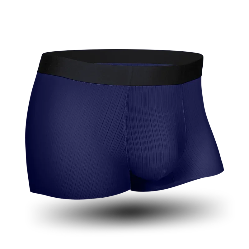 Underwear Men's Silk-Style Unique TrendySummer Four-Sided Briefs Ultra-Thin Seamless Breathable Anti-Bacterial Flat Waist Briefs