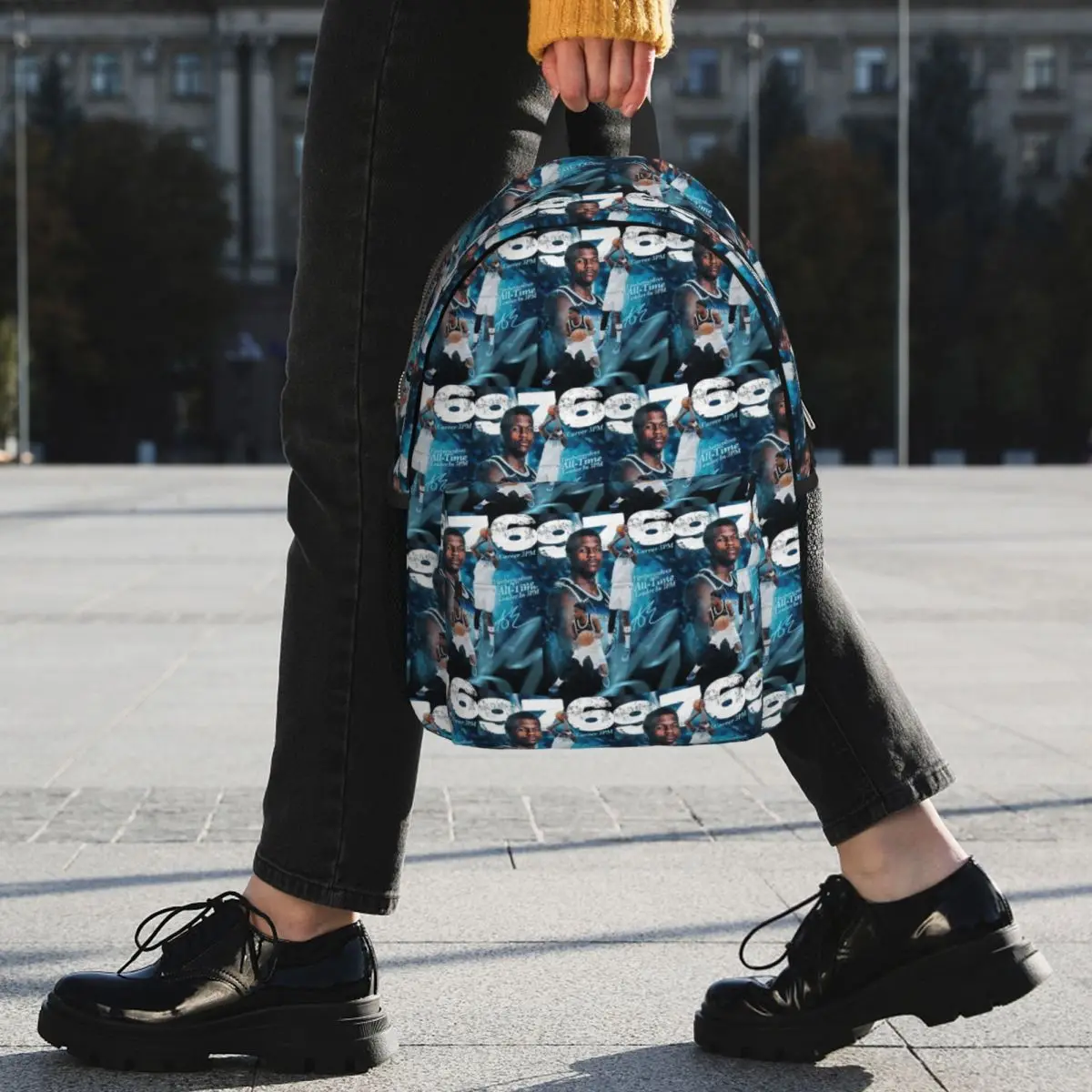 Minnesota Timberwolves Ant Keeps Breaking Anthony Edwards Backpack Student BookBag School Bag Laptop Shoulder Bag for Boys Girls