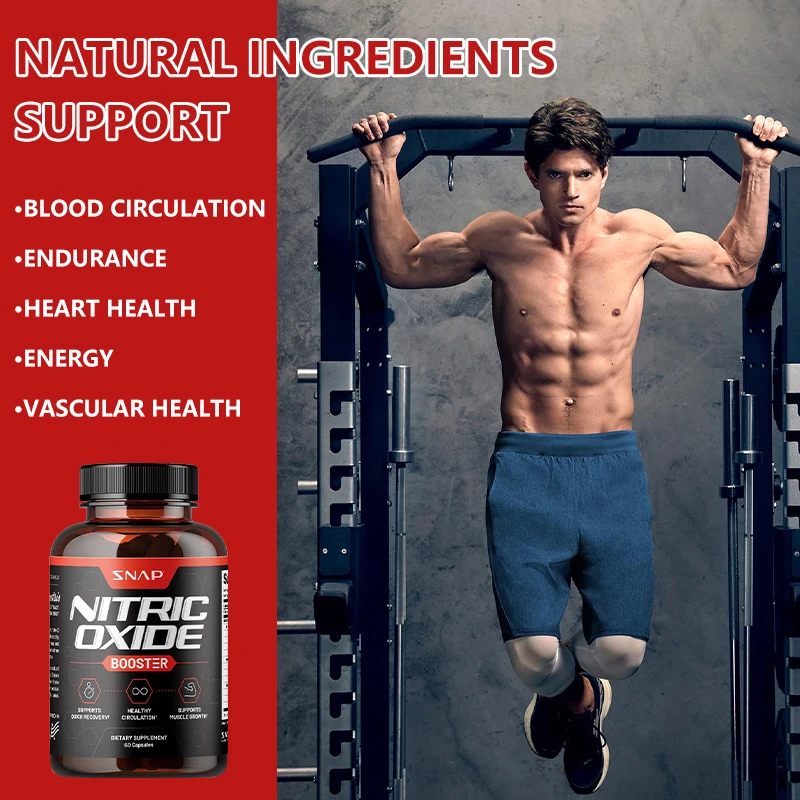 Male Enhancement Supplements - Pre-Workout, Muscle Building, Endurance Support, Heart Health, Circulation