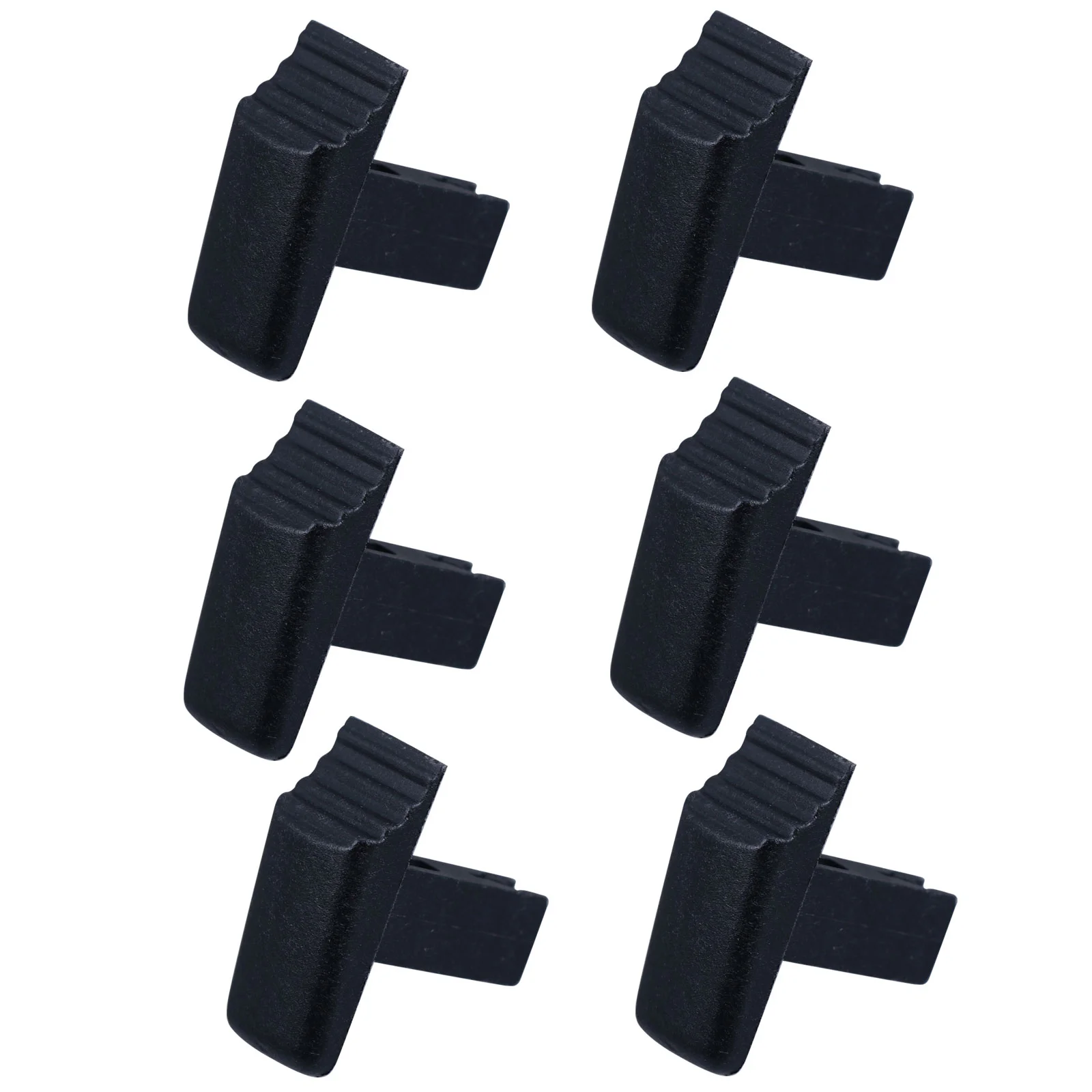 6 Pcs Ladders Accessory Plastic Button Aluminum Alloy Single Folding Black Accessories Telescopic Buttons