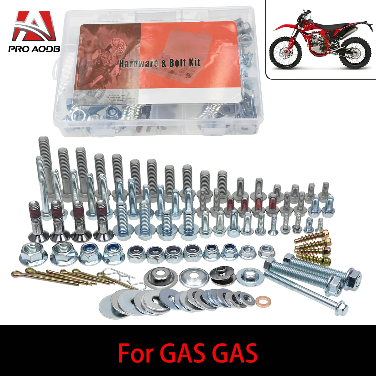 Kit de cierre completo de perno de tornillo, accesorios de Hardware para Gas 125-501 EC EX MC ECF EXF MCF 2003-2024, accesorios para motocicleta modelo