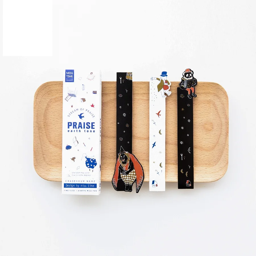 30 Pcs/Lot Stream of Praise Bookmark DIY Cartoon Book Holder Message Card Promotional Gift Stationery