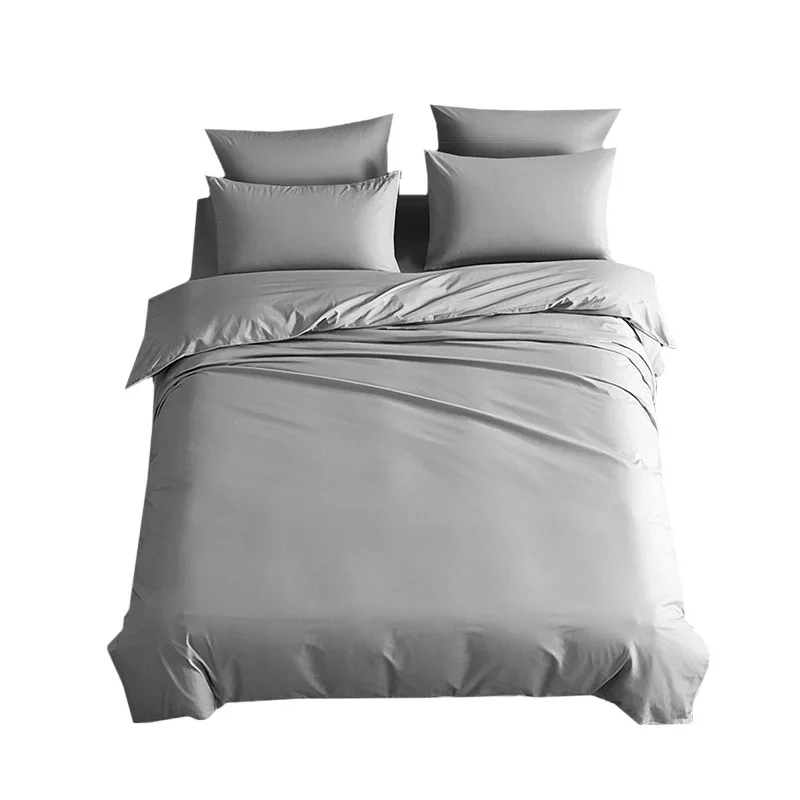 Set quattro pezzi in raso di fibra di bambù, biancheria da letto transfrontaliera 400tc lavabile ad alto contenuto di contanti e ad alta densità