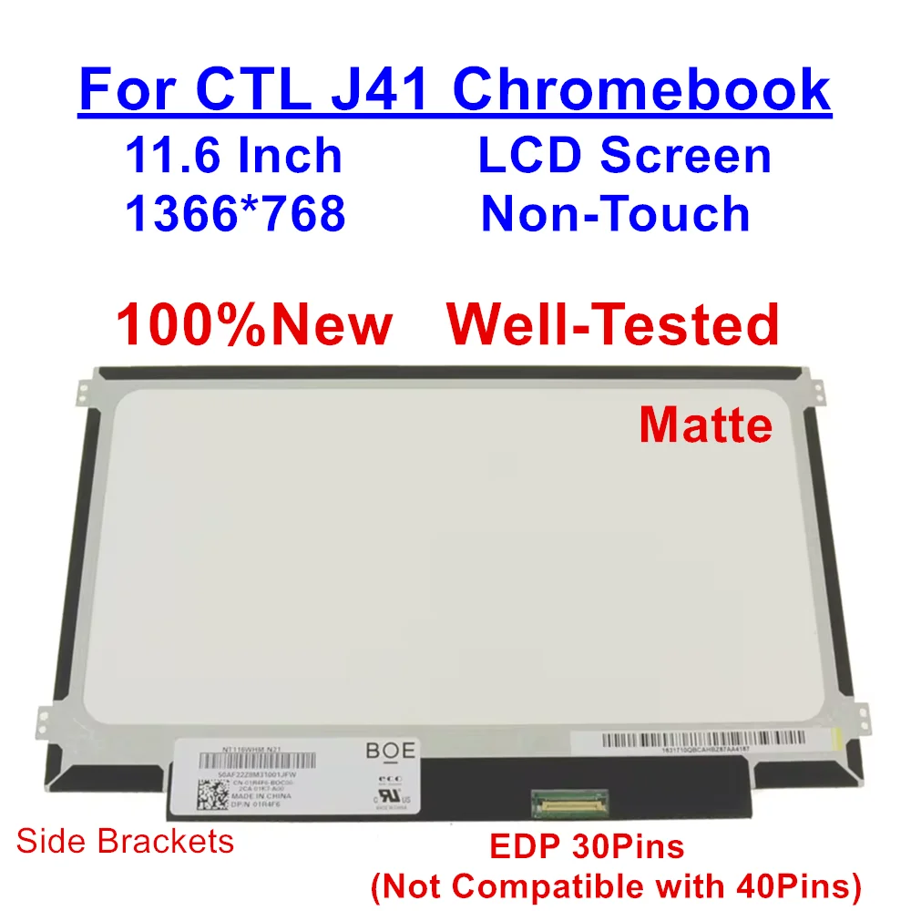 

New For CTL J41 Chromebook 11.6" HD Matte NT116WHM-N21 LCD Screen
