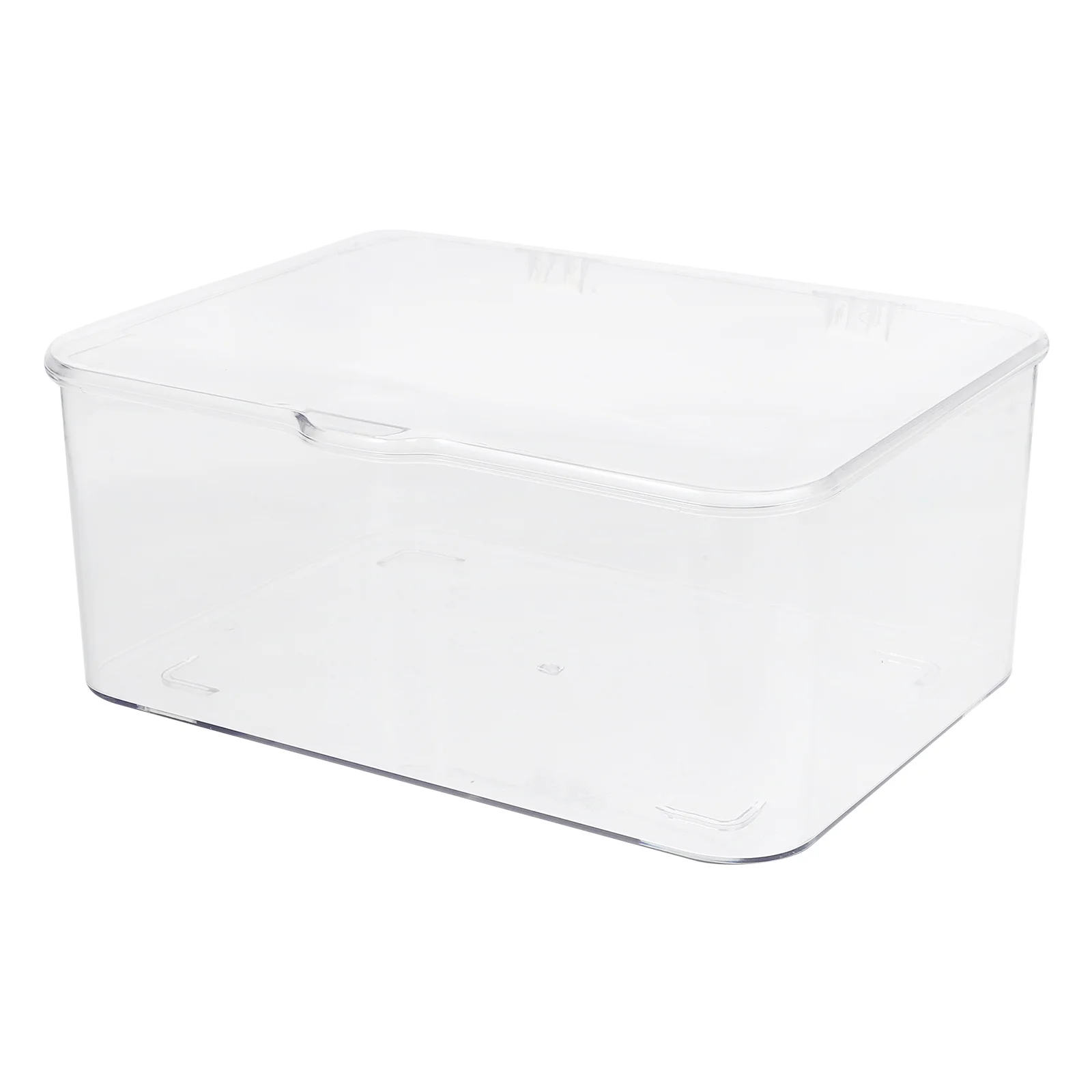 

Large Capacity Storage Box Clear Stackable Organizer With Lid For Kitchen Bathroom Tea Coffee Cup Storage Container