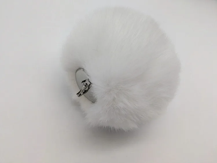 Accessoires de Cosplay lapin mignon, queue de lapin en peluche, queue de lapin blanc et noir, accessoire de boule de queue de fête pour Costume de fête d'halloween