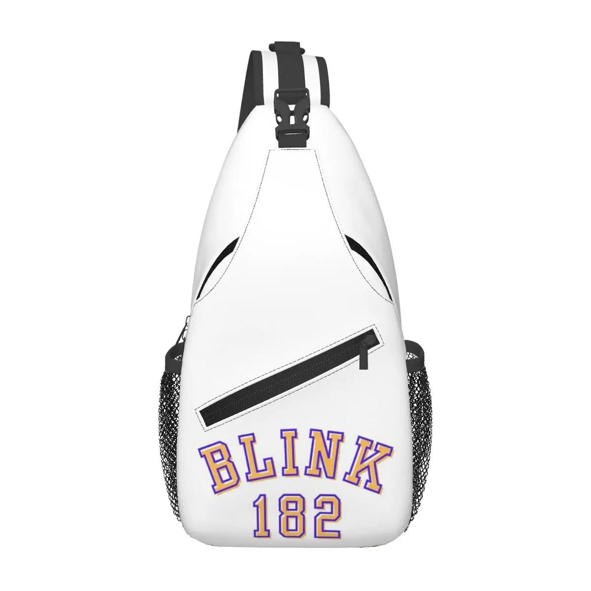 

Blink 182 Punk Smile Chest Bag Men Sling Crossbody Backpack Chest Bag Traveling Hiking Daypack Shoulder Bag