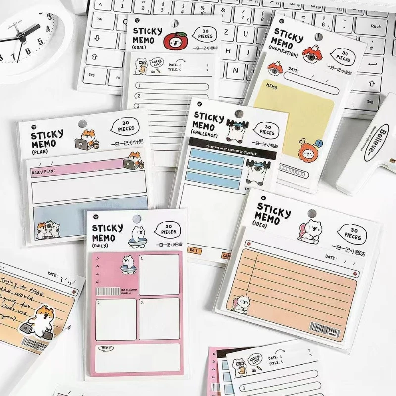 Office School Supplies A Note A Day Ins Korean Style Cute Check in Plan Note Study List N Times Sticky Kawai Stationery Gift