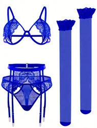 Sexy Lingerie Woman Lace Transparent Underwear Brief And Panty Sets Bra Kit Push Up Breves Sets Erotic lingerie Sexy Bras Sets