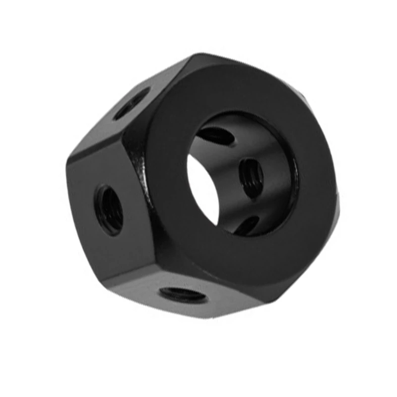 R91A Dado flangiato esagonale in alluminio da 1/4 pollice Flangia dado esagonale 1/4-20 per pali prolunga, luci da da