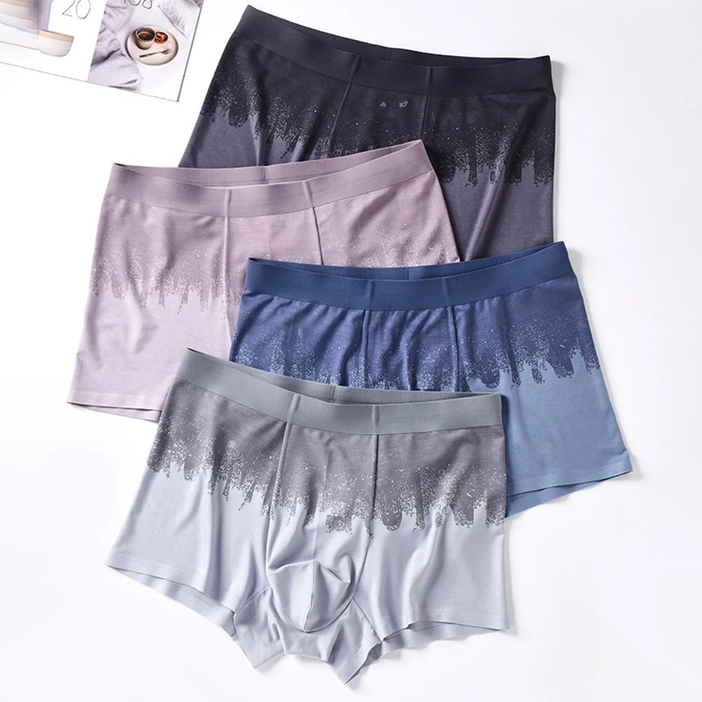 Elastic Underwear Breathable Trunks 90 Polyester Fabric Brand New Condition Stylish Breathable Boxer Underwear