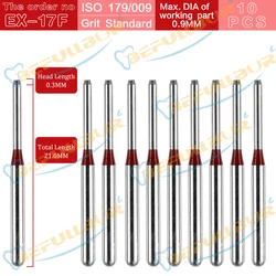 BEFULL EX Type Dental Diamond Burs Drill FG 1.6mm Dentist Tool High Speed Handpiece Diamond Burs Dental 10pcs