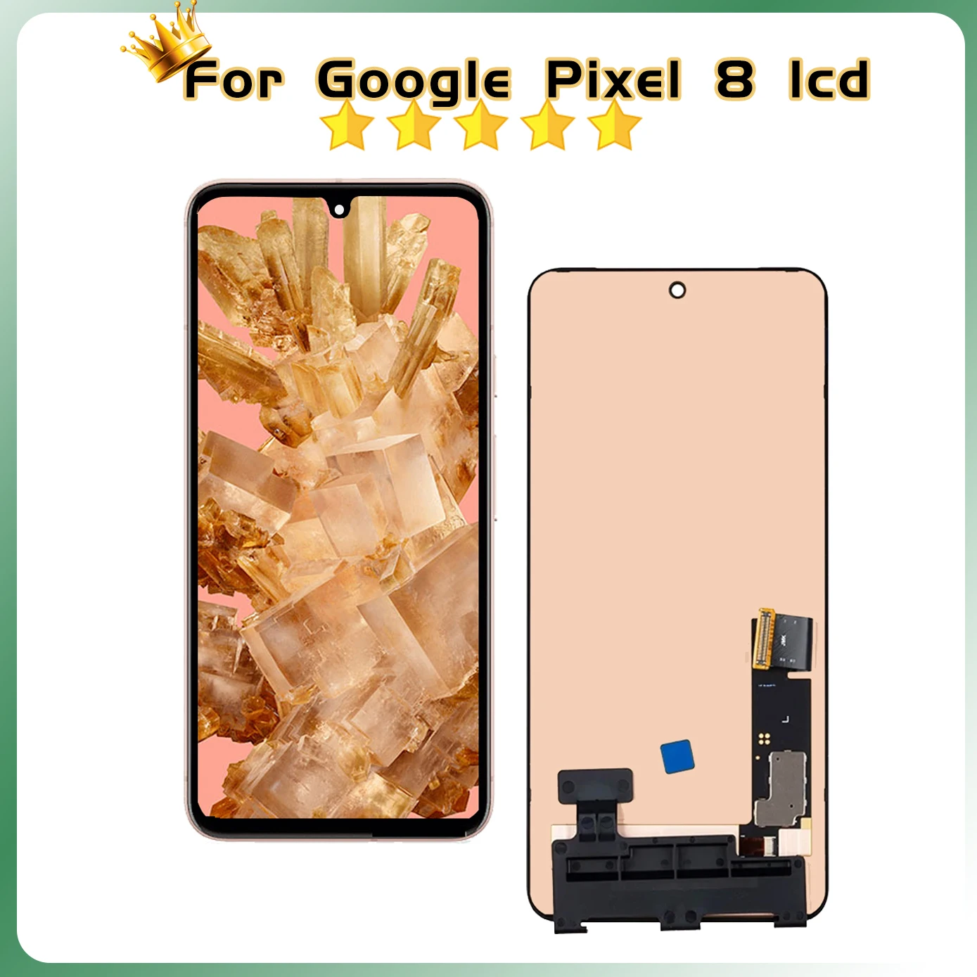 AAA Quality OLED For Pixel8 Display With Frame For Google Pixel 8 LCD Display Touch Screen GKWS6 G9BQD GA04851-US GZPFO GPJ41