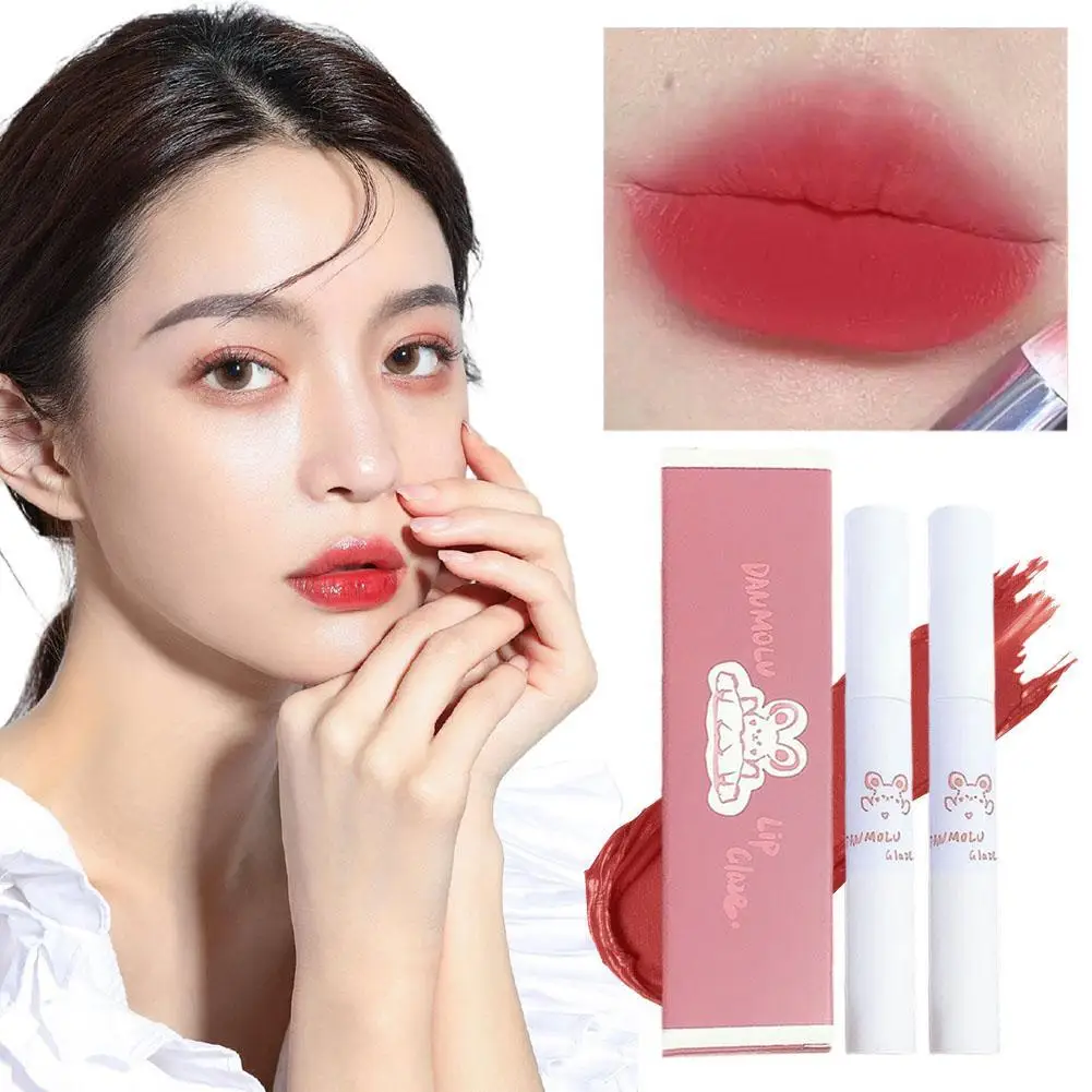 5pcs/Set  5in1 DANMOLU Liptint Set Lip Glaze Matte Cosmetics Waterproof Long Lasting Women Red Lip Tint Beauty Korean Cosmetic