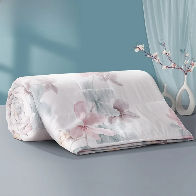 washable-air-conditioned-summer-quilt-single-double-size-printed-lightweight-bedding-polyester-fiber-filled-quilt-home-textile