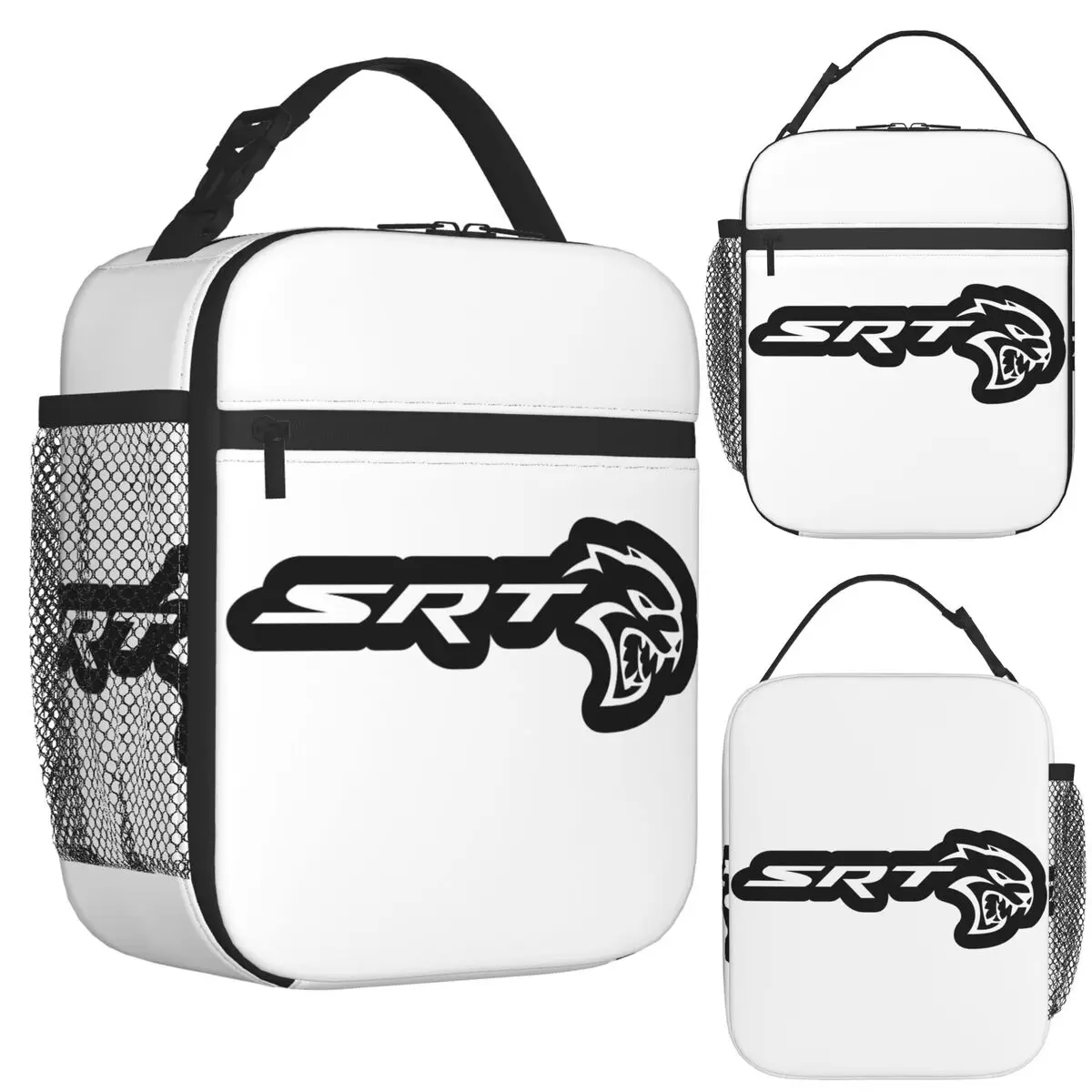 

SRT Hellcat Demon Dodge Challenger Car Racing Insulated Lunch Bag for School Storage Food Boxes Cooler Thermal Lunch Box Tote