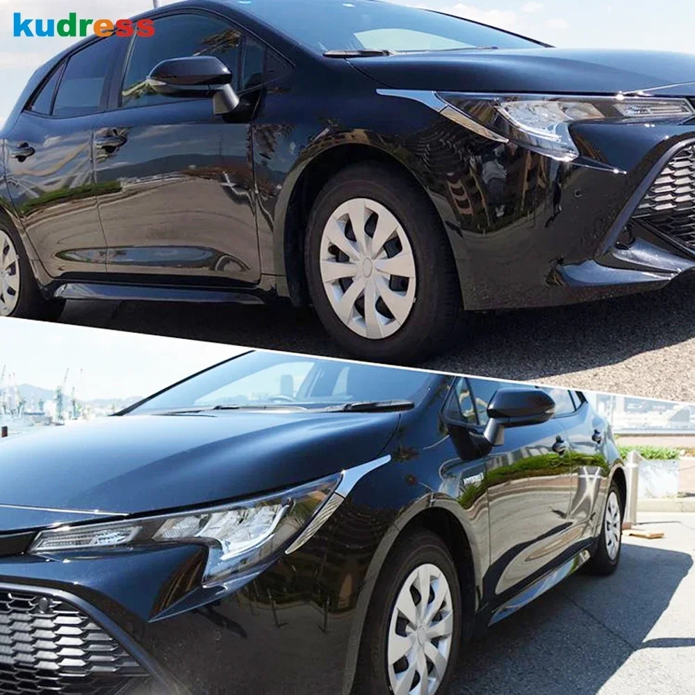 For Toyota Corolla 2019 2020 2021 Hatchback Car Front Head light Lamp Cover Trim Headlight Eyelid Eyebrow Strip Accessories