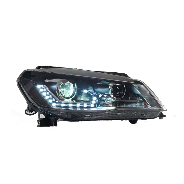 

High Quality Dynamic Turn Signal Red Eye Assembly High Beam DRL LED Xenon Lamp Headlights for VW Jetta Sagitar 2012-2016